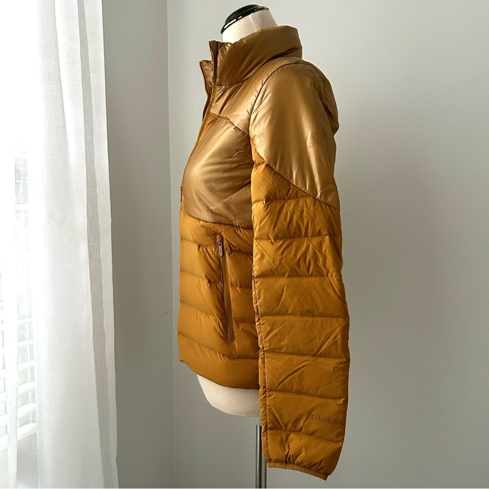 NWOT Lululemon Navigation Stretch Down Jacket In Spiced Bronze. Size: 2 - Picture 7 of 15